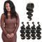 Μη - βραζιλιάνα υπηρεσία cOem κυμάτων σώματος επεκτάσεων ύφανσης ανθρώπινα μαλλιών της Remy προμηθευτής